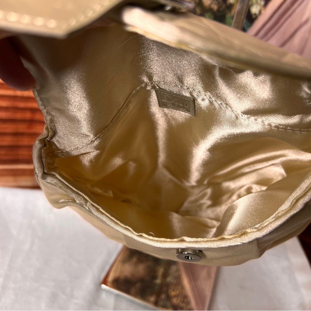 DIOR Elegant Goldtone Satin Parfum Bag, excellent condition ❤️❤️❤️ - Picture 11 of 11